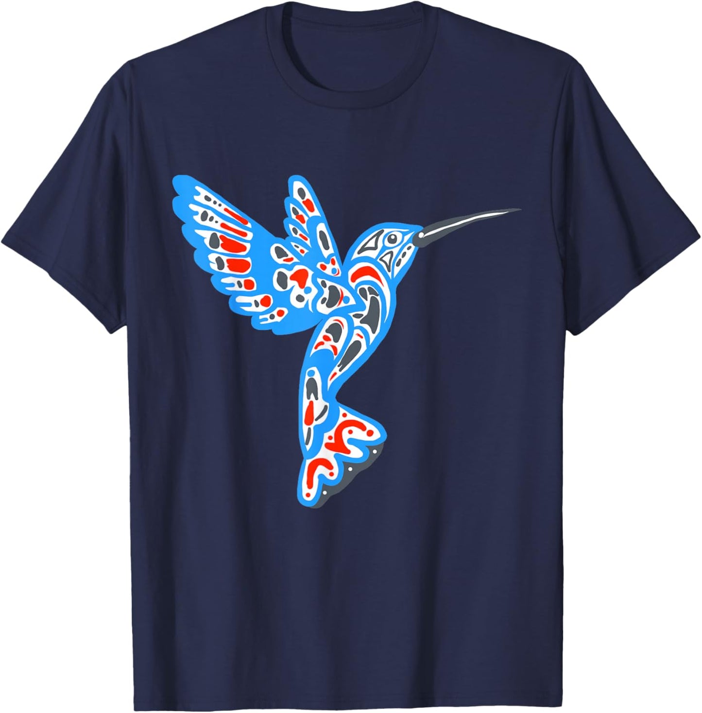 Hummingbird Native American Indian T-Shirt - T-Shirt | Navy