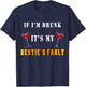 If I'm drunk it's my besties fault T-Shirt - T-Shirt | Navy