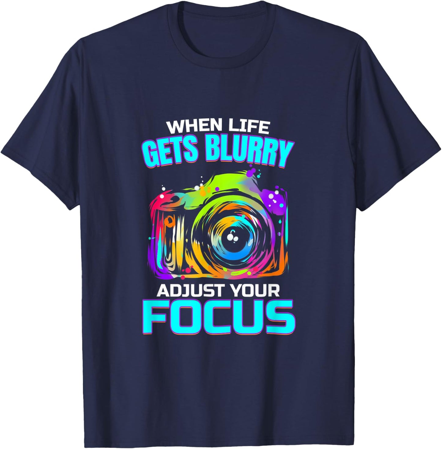 Photographer Design for Photography Lover Photographing T-Shirt - T-Shirt | Navy