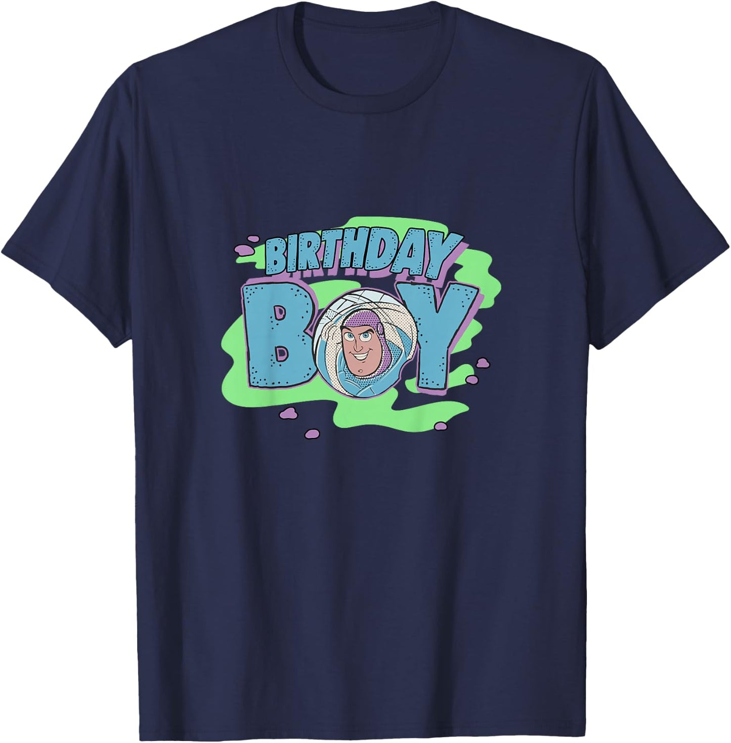 Kids Disney Pixar Toy Story Birthday Boy Buzz Lightyear Youth T-Shirt - T-Shirt | Navy