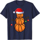 Basketball Snowman Balls Christmas Pajama Boys Kid T-Shirt - T-Shirt | Navy
