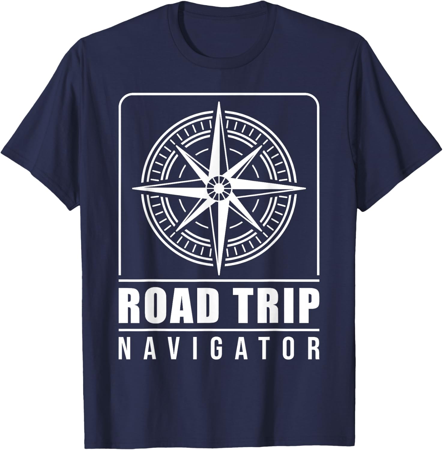 Traveler Vacation Road Trip Navigator Map T-Shirt - T-Shirt | Navy