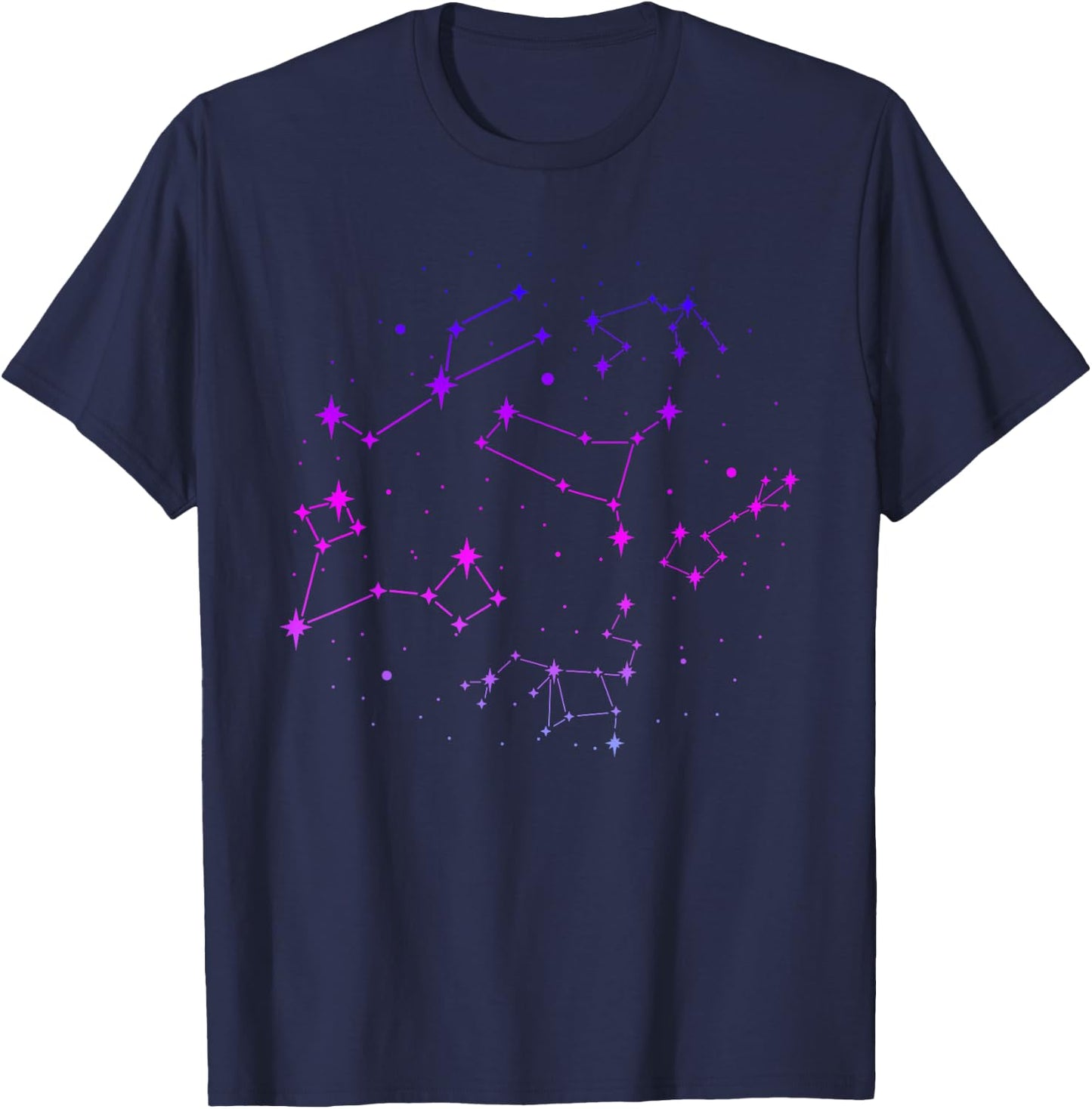 Space Universe Stars Space Constellation Astronomy T-Shirt - T-Shirt | Navy