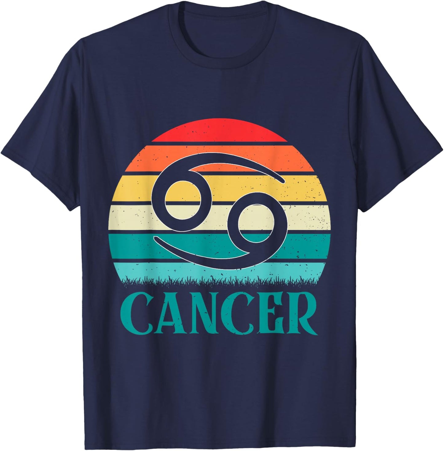 Cancer Sunset Zodiac T-Shirt - T-Shirt | Navy