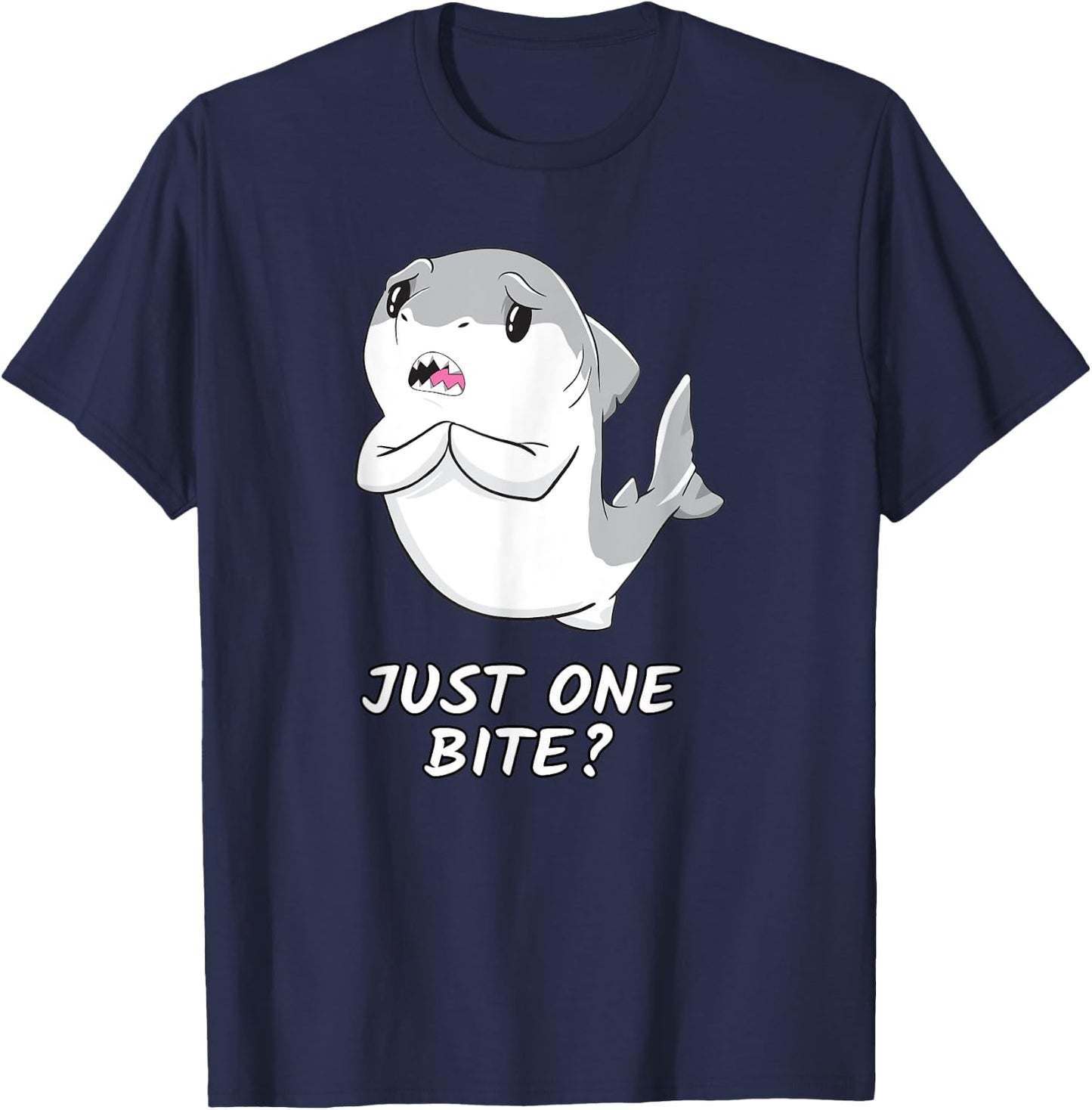 Only bite shark Shirt always Hungry Girlfriend Gift T-Shirt - T-Shirt | Navy