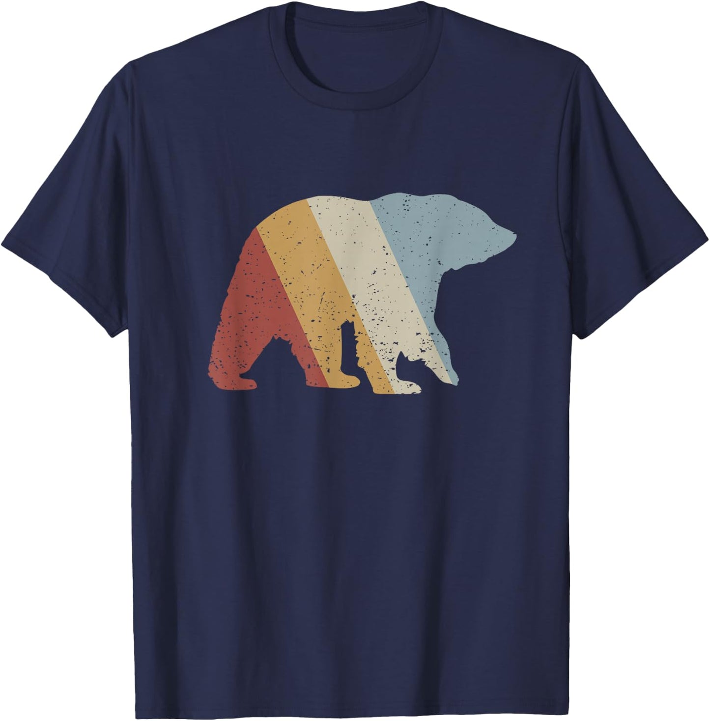 Bear Retro Style Vintage T-Shirt - T-Shirt | Navy