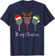 Tennis Merry Chistmas 3 tennis racket christmas T-Shirt - T-Shirt | Navy