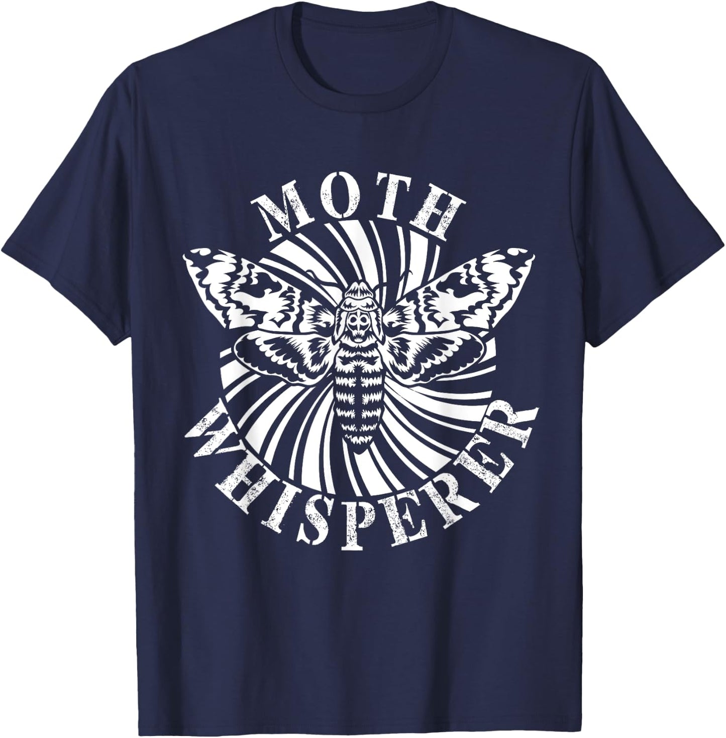 Moth Whisperer Entomology Bug Catcher Collector Entomologist T-Shirt - T-Shirt | Navy