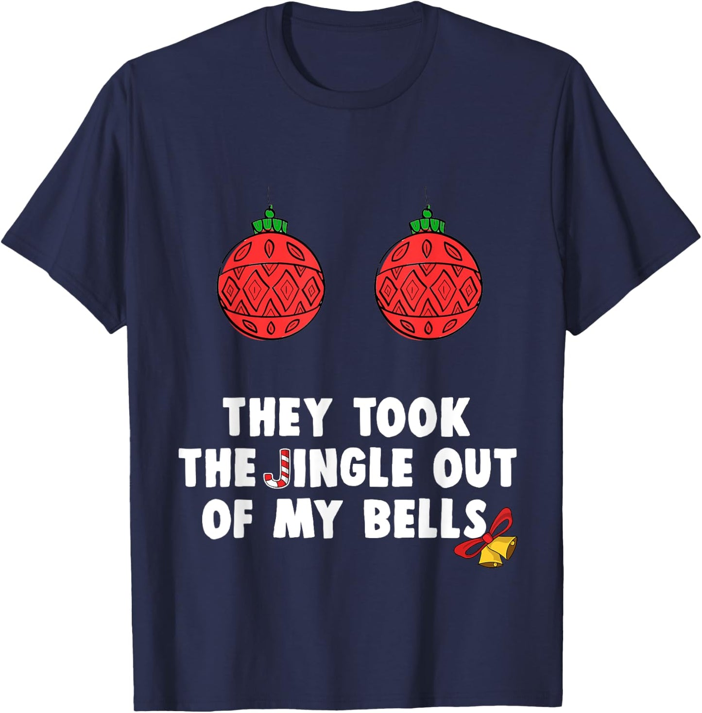 Funny Vasectomy Christmas Surgery Recovery Gift T-Shirt - T-Shirt | Navy