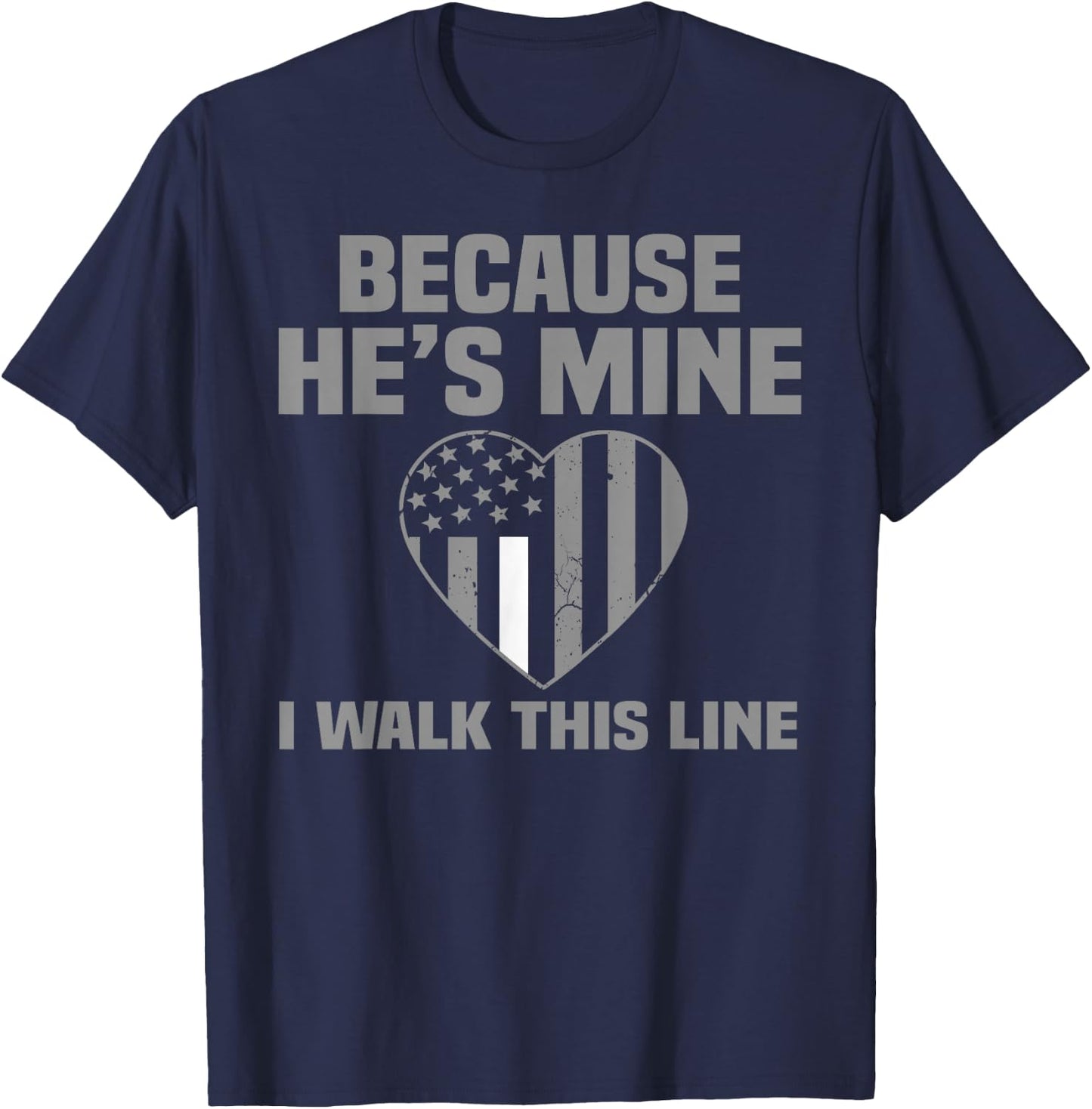 Wife Girlfriend Ems Officers Emt Paramedic Funny Shirt T-Shirt - T-Shirt | Navy