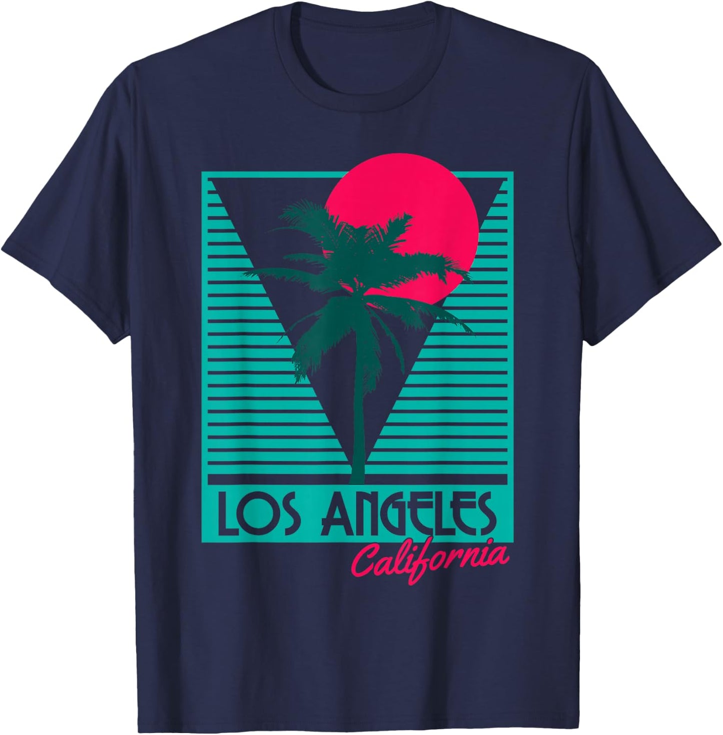 Los Angeles Vintage California USA America Souvenir T-Shirt - T-Shirt | Navy