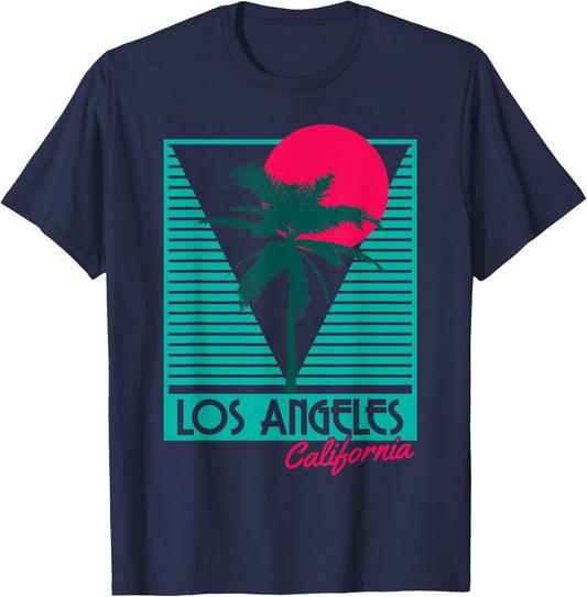 Los Angeles Vintage California USA America Souvenir T-Shirt - T-Shirt | Navy