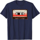 Retro cassette shirt Awesome mix vol 2 vintage cassettes T-Shirt - T-Shirt | Navy