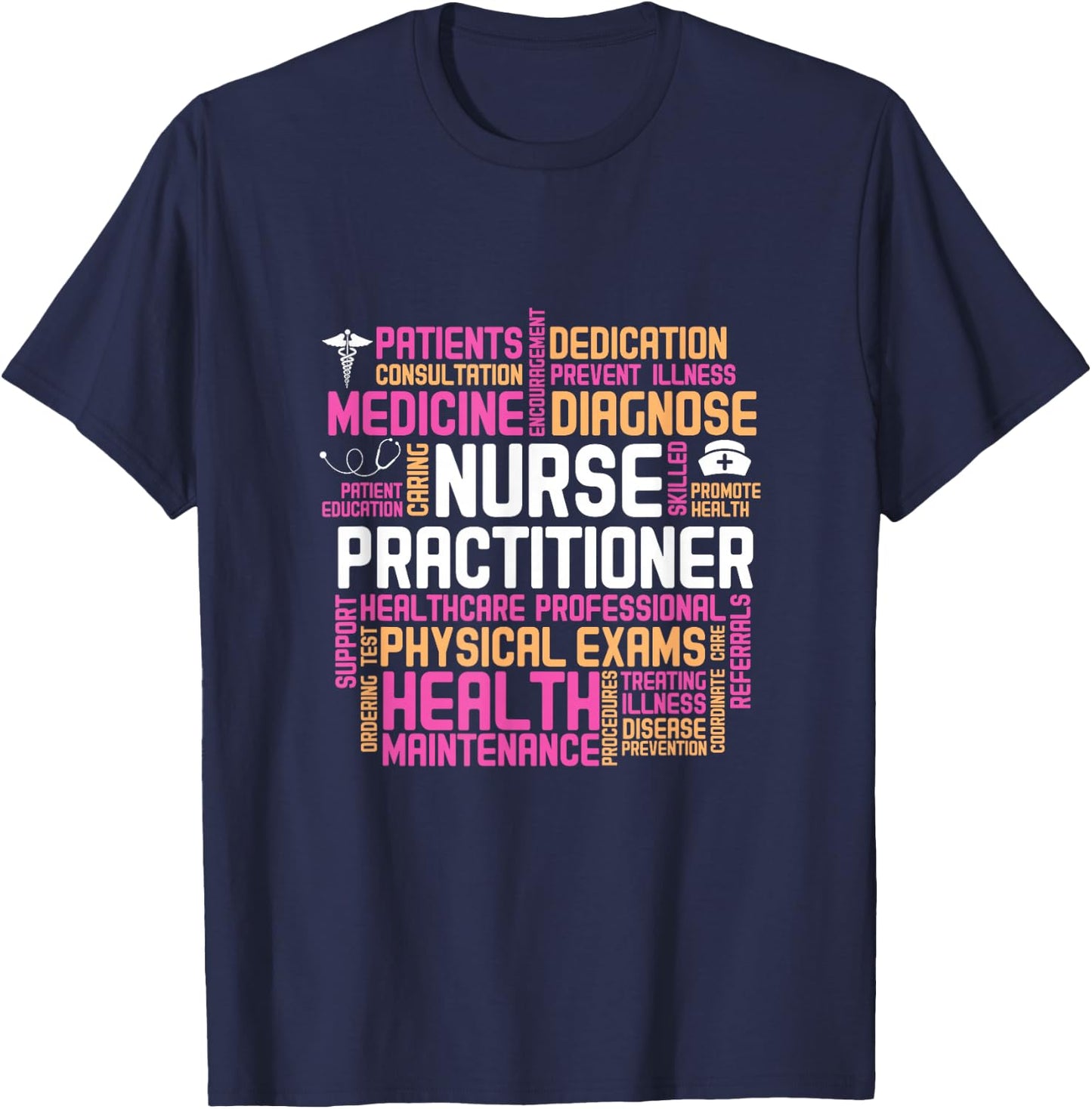 Nurse Practitioner NP Medicine Health Care T-Shirt - T-Shirt | Navy