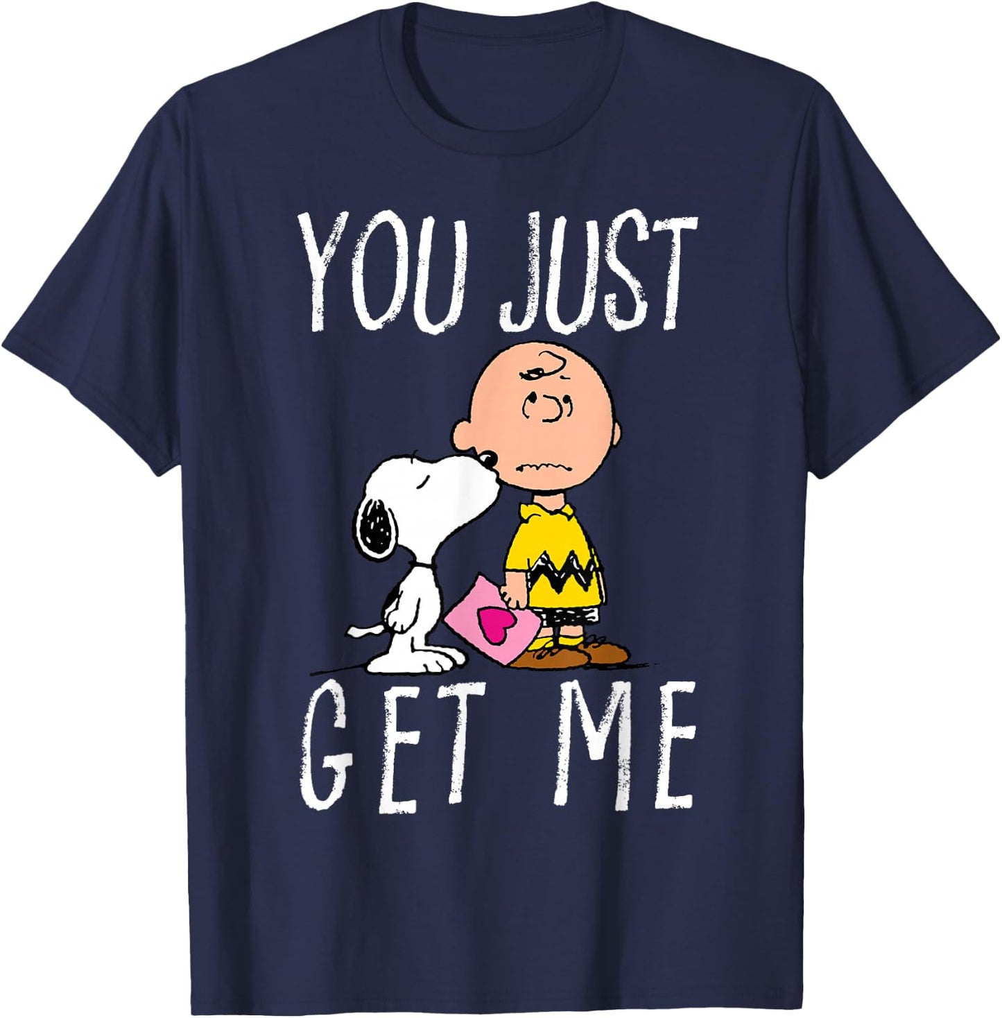 Peanuts Charlie Brown and Snoopy You Just Get Me T-Shirt - T-Shirt | Navy