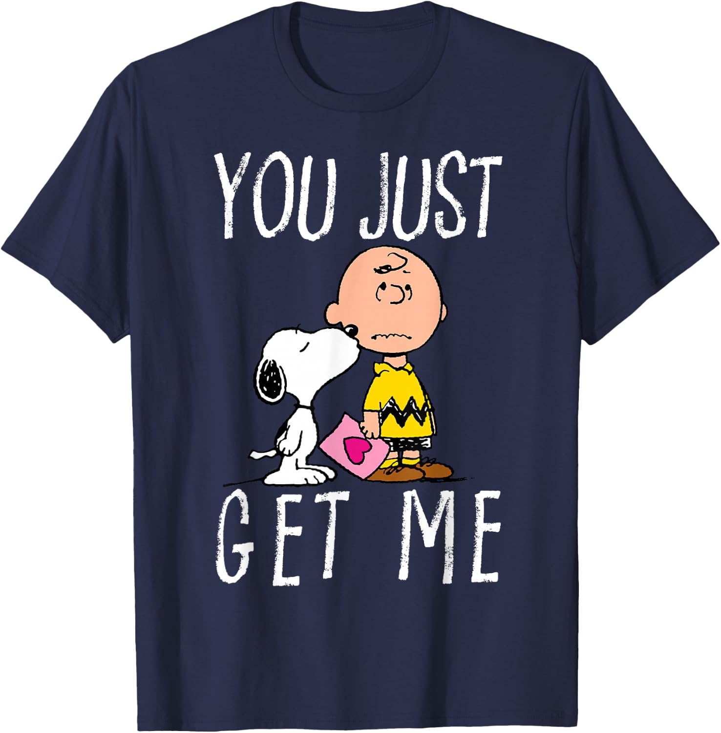 Peanuts Charlie Brown and Snoopy You Just Get Me T-Shirt - T-Shirt | Navy