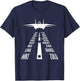 Flying F14 Tomcat Pilot Landing Phonetic Alphabet Runway T-Shirt - T-Shirt | Navy