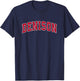 Denison Texas TX Vintage Sports Design Red Design T-Shirt - T-Shirt | Navy