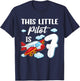 This little Pilot is 7 year old Kids Airplane 7th Birthday T-Shirt - T-Shirt | Navy