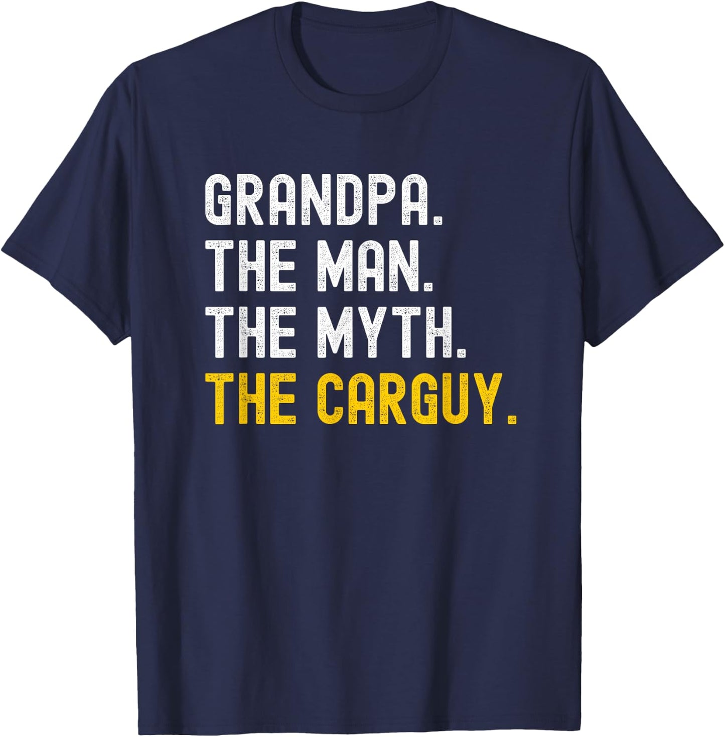 Carguy Car Guy Grandpa Auto Mechanic Enthusiast Salesman T-Shirt - T-Shirt | Navy