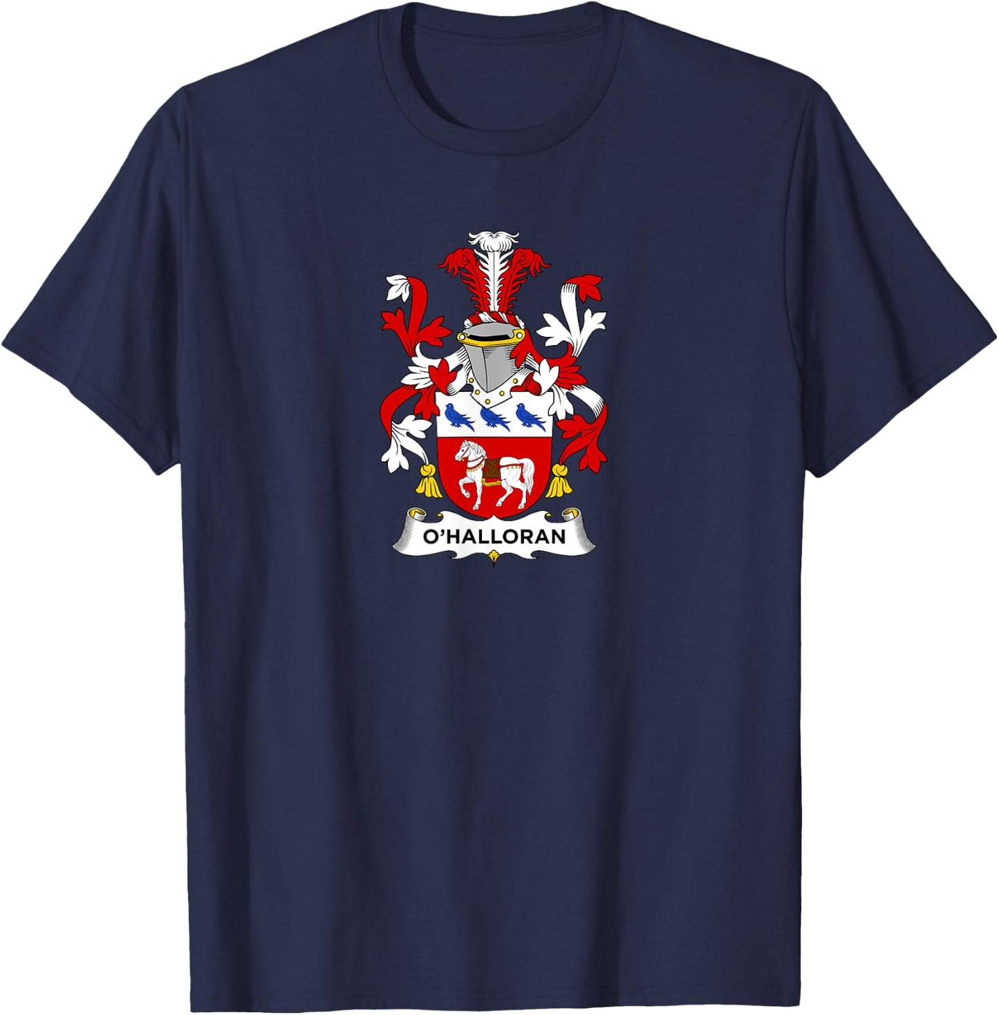O'Halloran Coat of Arms - Family Crest T-Shirt - T-Shirt | Navy