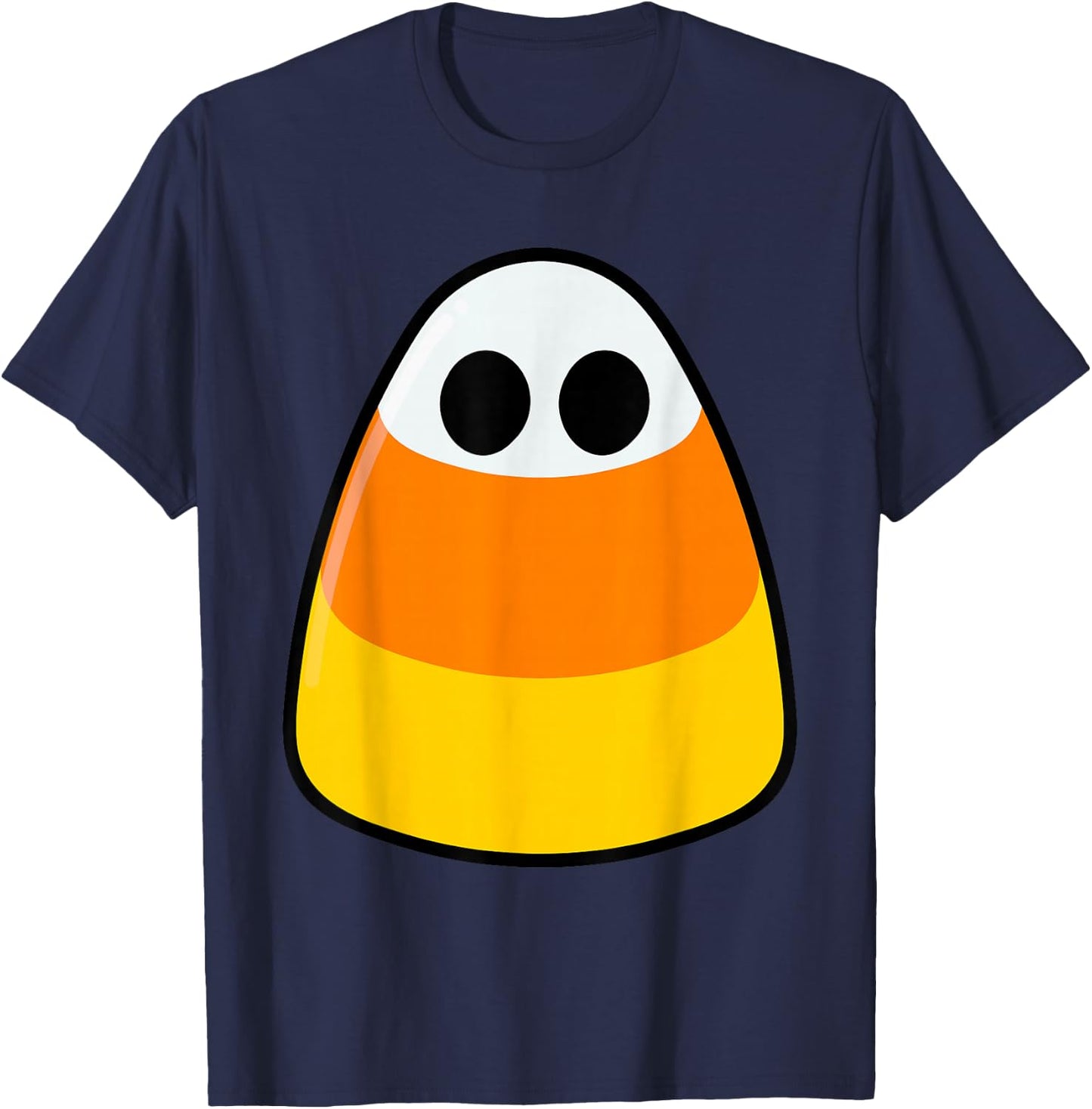Candy Corn Ghost Costume Funny Lazy Halloween Cute Ghostie T-Shirt - T-Shirt | Navy
