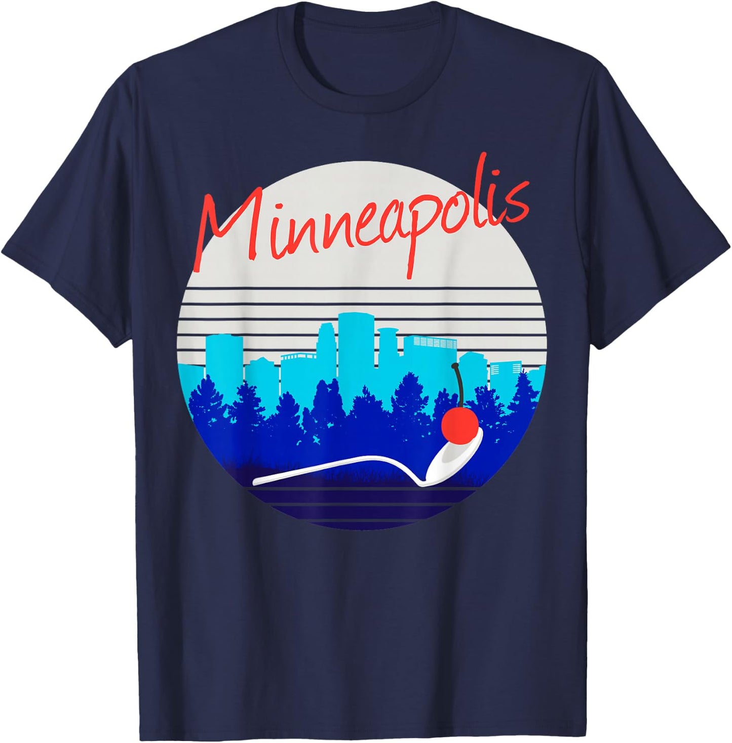 Minneapolis St Paul Twin Cities Minnesota MSP Souvenir T-Shirt - T-Shirt | Navy