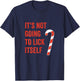 It's Not Going To Lick Itself Candy Cane T-Shirt - T-Shirt | Navy