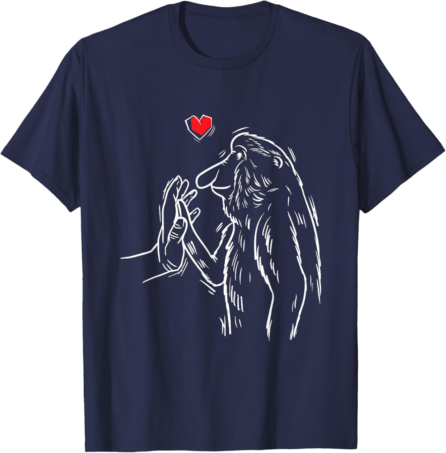Proboscis Monkey Long-Nosed Monkey T-Shirt - T-Shirt | Navy