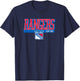 New York Rangers Officially Licensed - NHL Team Logo - Black - Adults - Short Sleeve - - Small T-Shirt - T-Shirt | Navy
