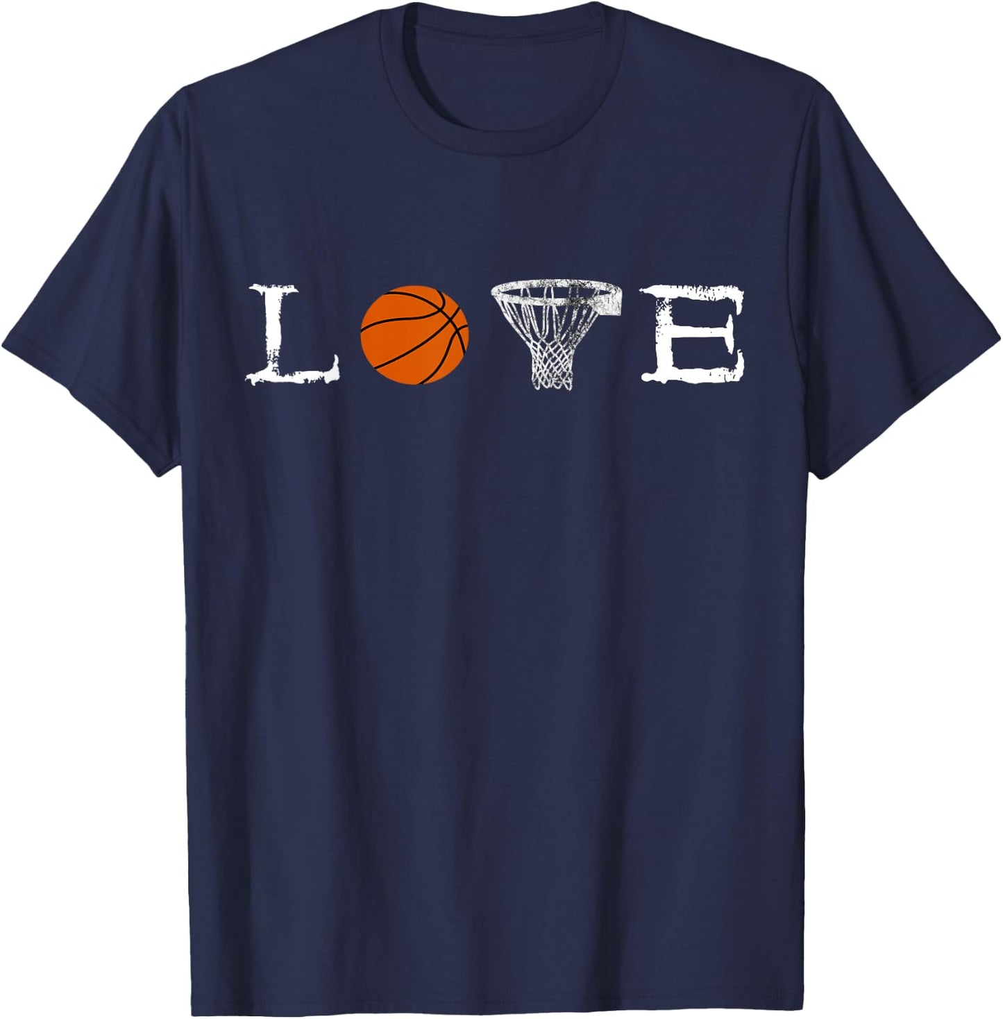 Basketball Love Bball Basketball Basket Play Basketball T-Shirt - T-Shirt | Navy