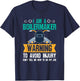 Boilermaker Shirts Men Women - Warning To Avoid Injury T-Shirt - T-Shirt | Navy