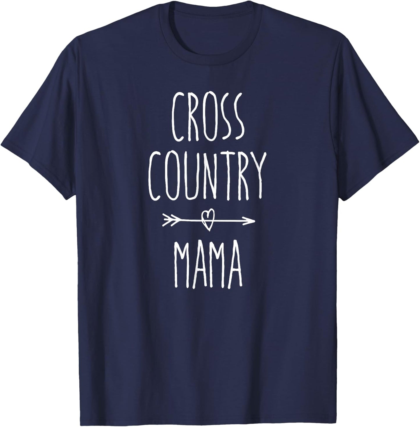 Cross Country Mom Proud XC Running Mama T-Shirt - T-Shirt | Navy