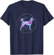 Korean Jindo Art Watercolor Dog Aquarelle T-Shirt - T-Shirt | Navy