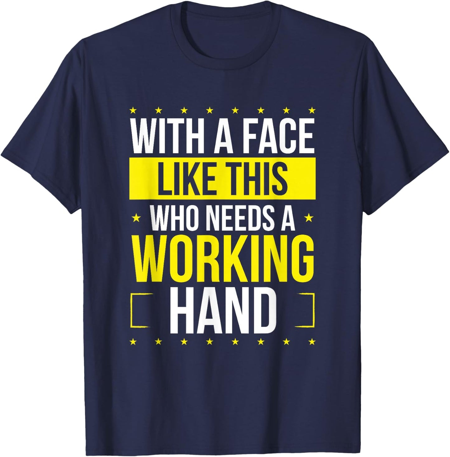 Broken Hand Survivor Funny Hand Broken Surgery Humor T-Shirt - T-Shirt | Navy