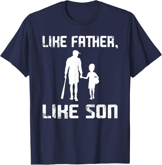 Like Father, like Son Baseball T-Shirt - T-Shirt | Navy