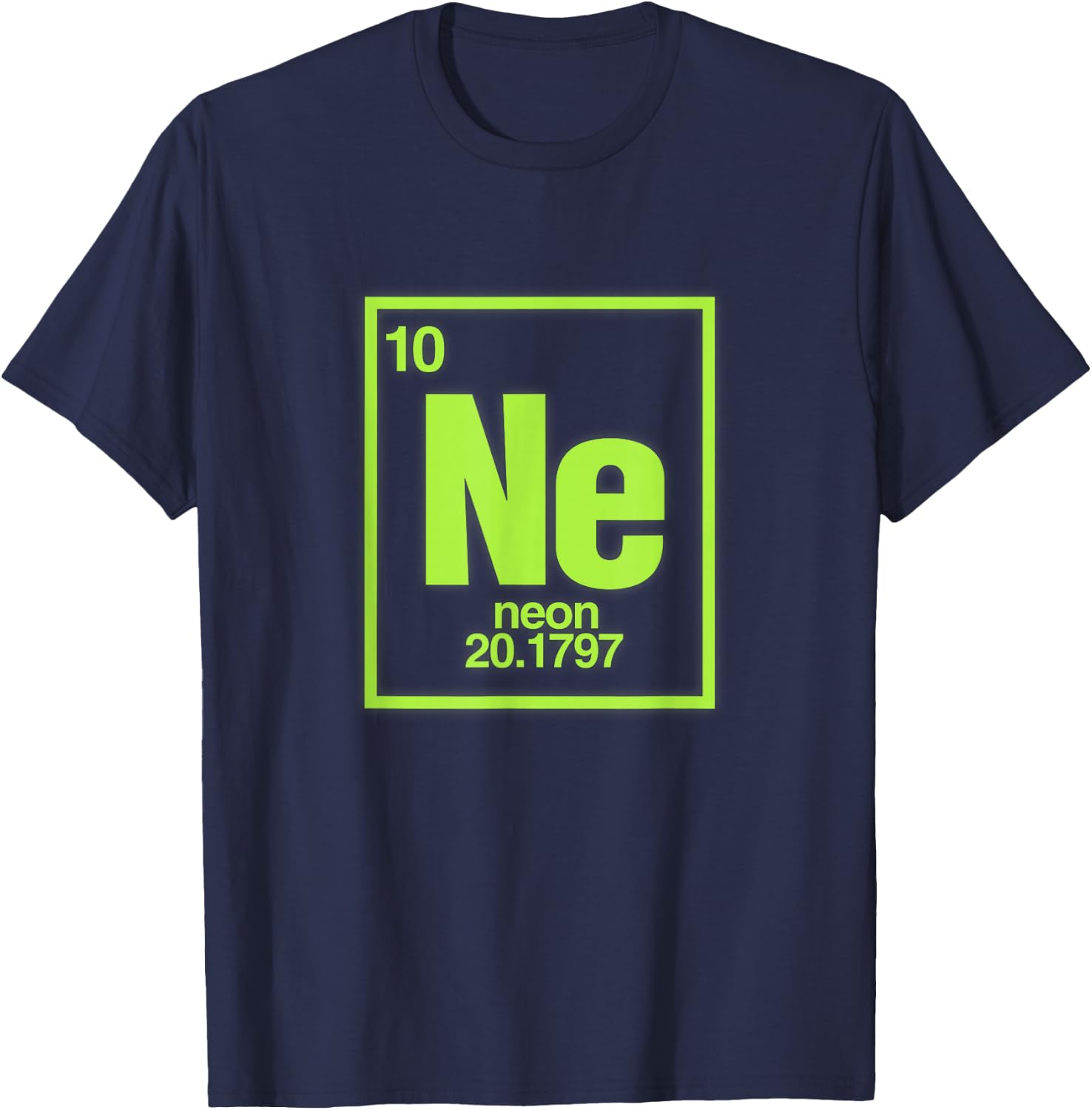 Science Chemical Elements Ne Neon T-Shirt - T-Shirt | Navy