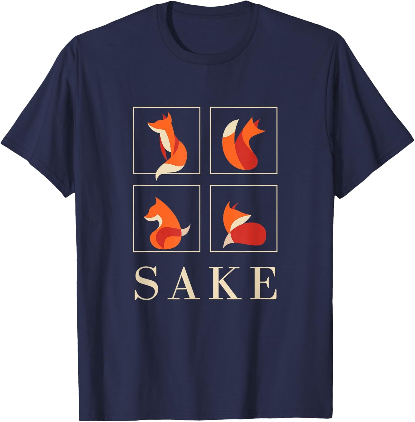 Oh For Fox Sake Funny Graphic or Women T-Shirt - T-Shirt | Navy