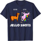 Funny Unicorn Before After Jello Shots T-Shirt - T-Shirt | Navy