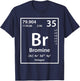 Bromine Element (white) T-Shirt - T-Shirt | Navy