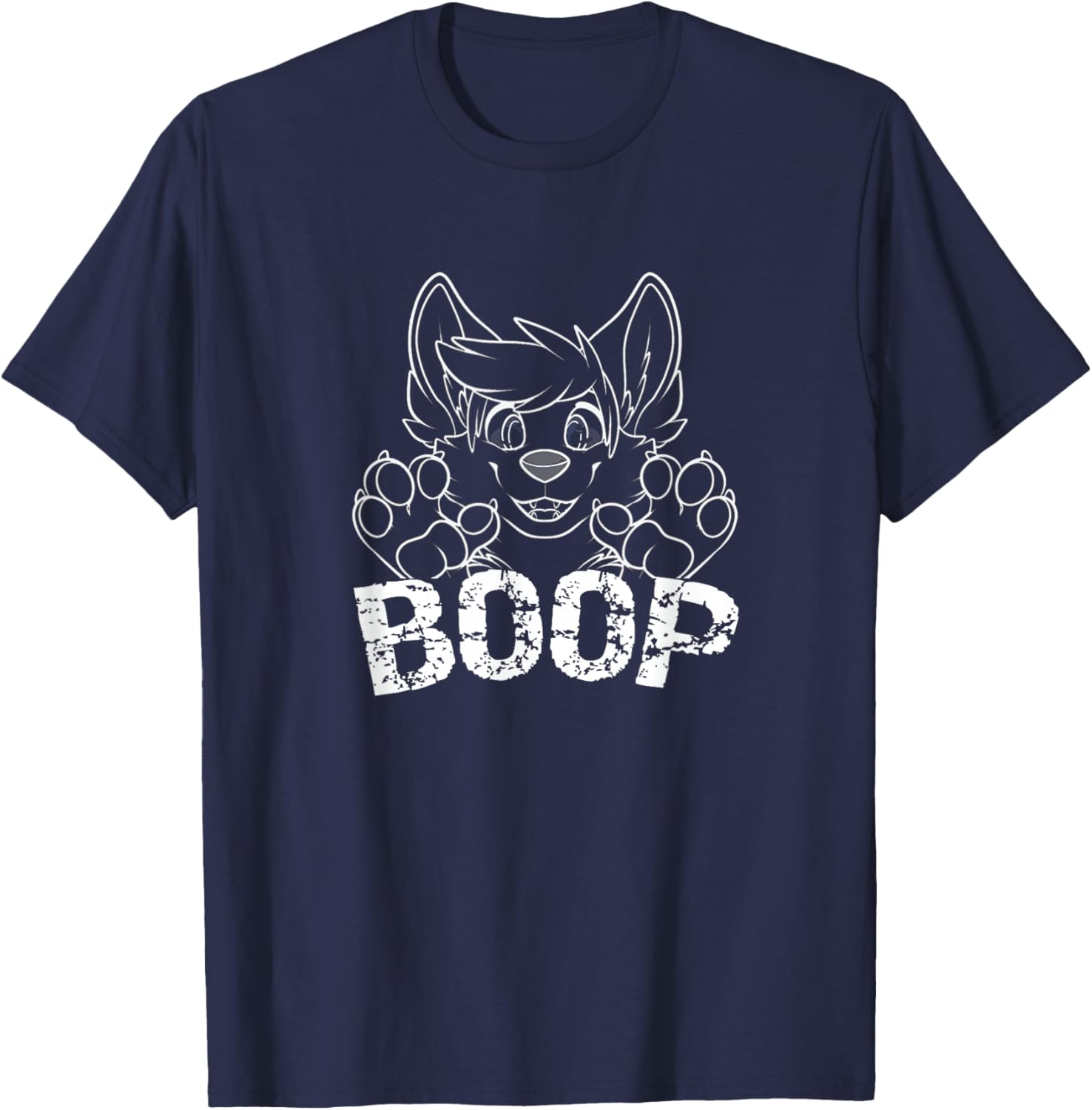 Fursuit BOOP Cute Puppy Furry Fandom Proverb T-Shirt - T-Shirt | Navy