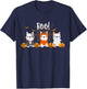 Happy Halloween Pug Dogs Cute French Bulldog Lover Women Kids T-Shirt - T-Shirt | Navy