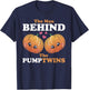 The Man Behind The Pumpkins Twins Halloween Pregnancy T-Shirt - T-Shirt | Navy