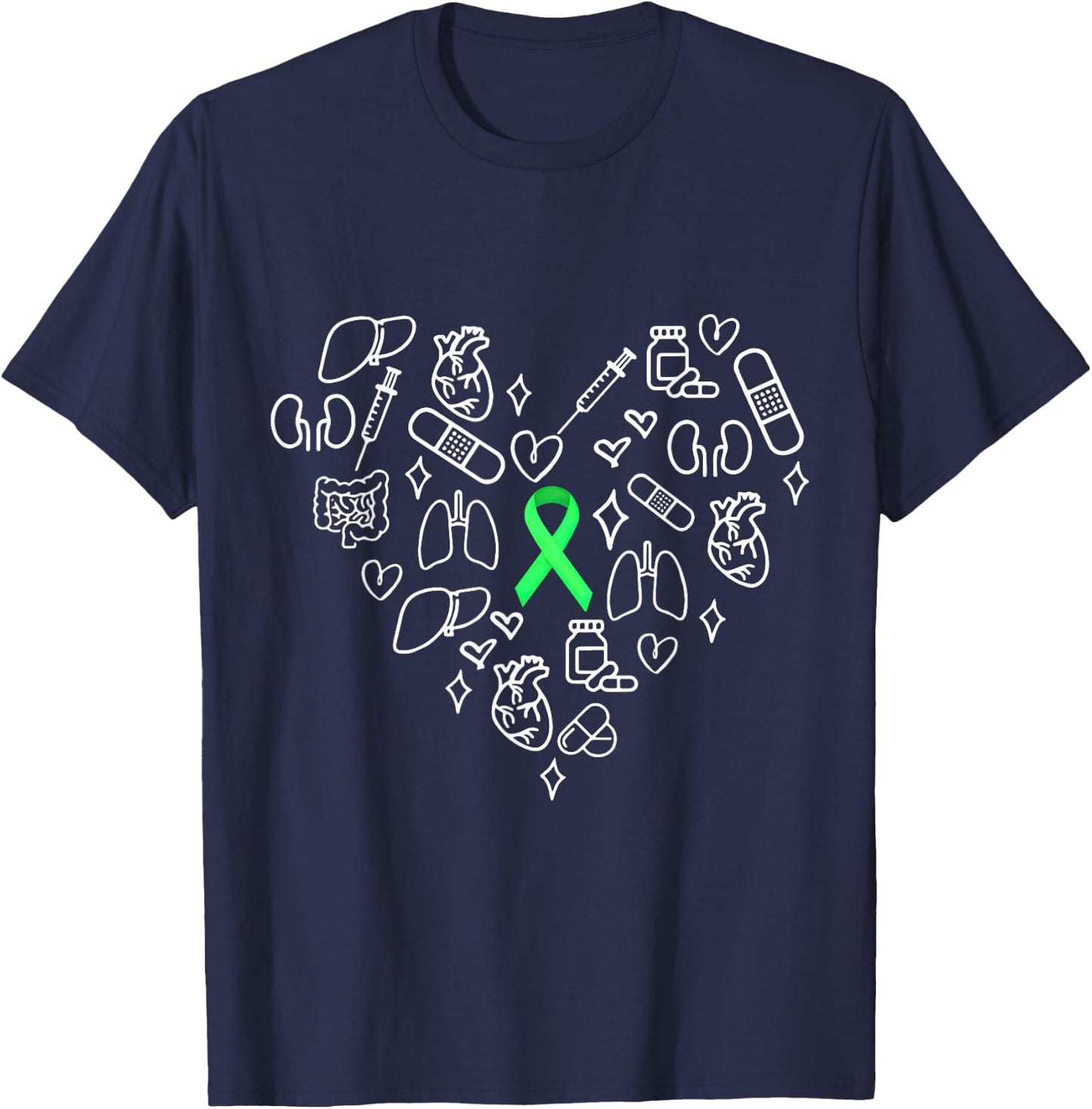 Organ Donation Awareness T-Shirt - T-Shirt | Navy