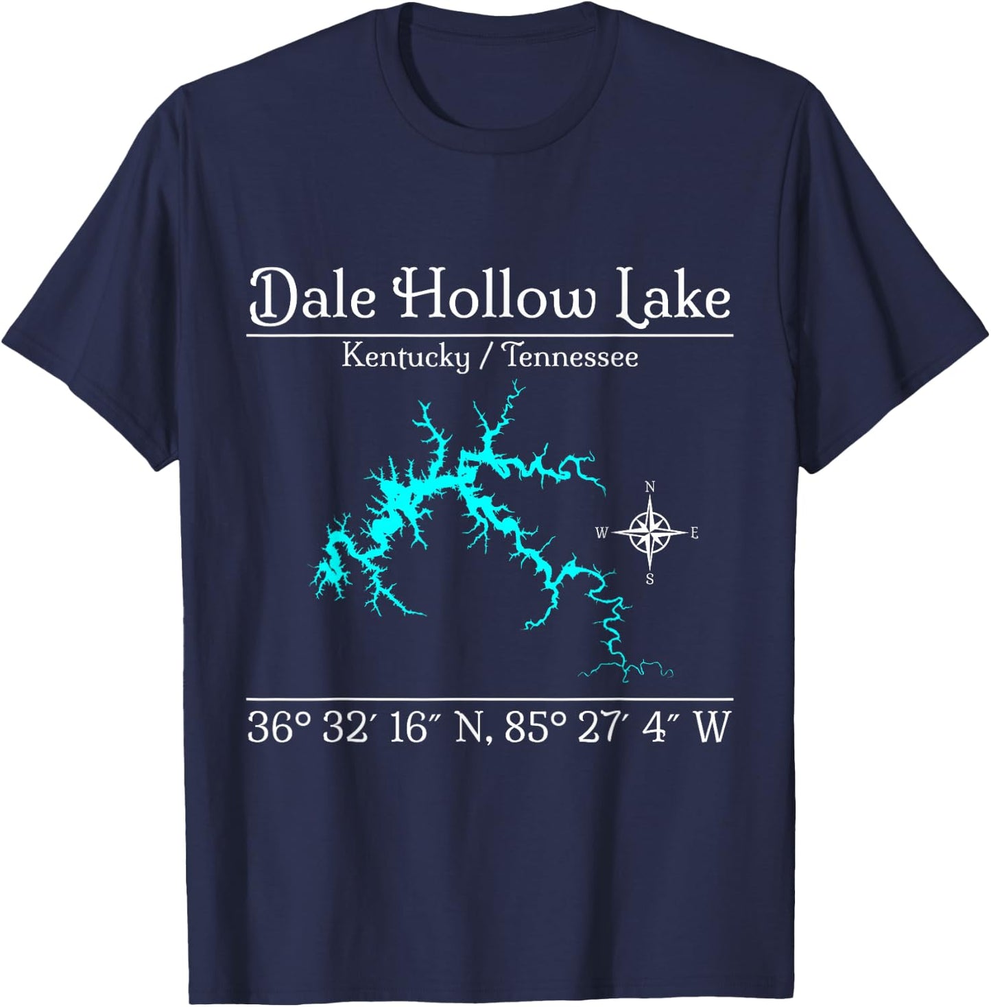 Dale Hollow Lake, Kentucky / Tennessee T-Shirt - T-Shirt | Navy