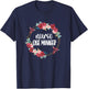 Nurse Case Manager Flowers | RN Nursing Case Management T-Shirt - T-Shirt | Navy