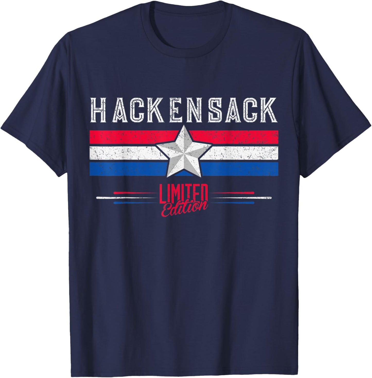 Hackensack Retro Vintage Shirt Gift Women Men Kids T-Shirt - T-Shirt | Navy