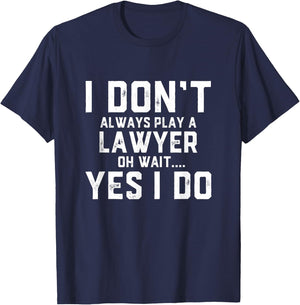 Funny Lawyer Costume Legal Counsel Litigation Case Attorneys T-Shirt - T-Shirt | Navy