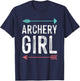 Cool Archery For Girls Women Crossbow Bow Hunting Archer T-Shirt - T-Shirt | Navy