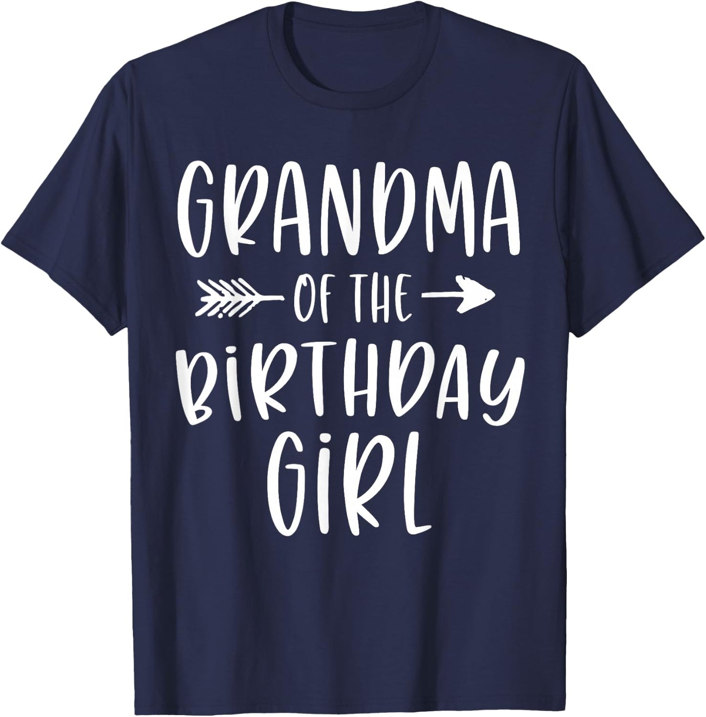 Grandma of the Birthday Girl Mimi & Granddaughter Bday Party T-Shirt - T-Shirt | Navy